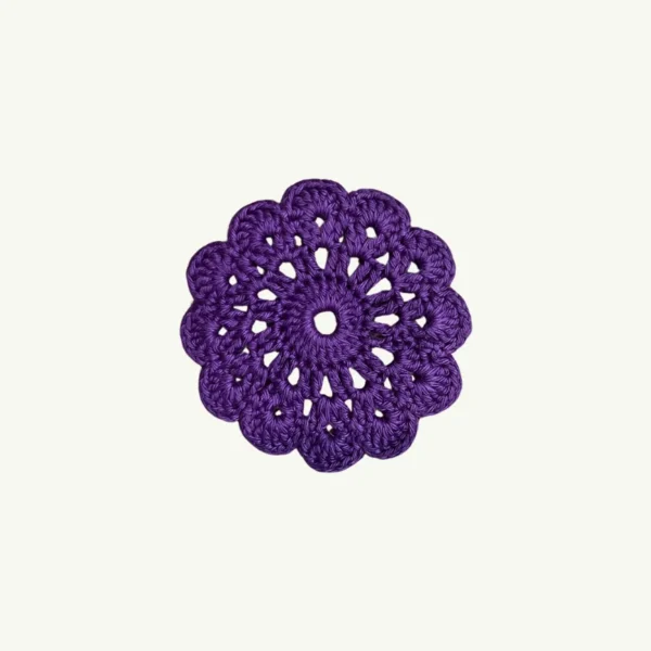 Round Crochet Coaster - Image 2