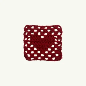 Heart Crochet Coaster