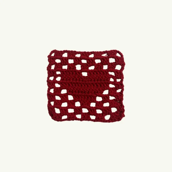 Heart Crochet Coaster